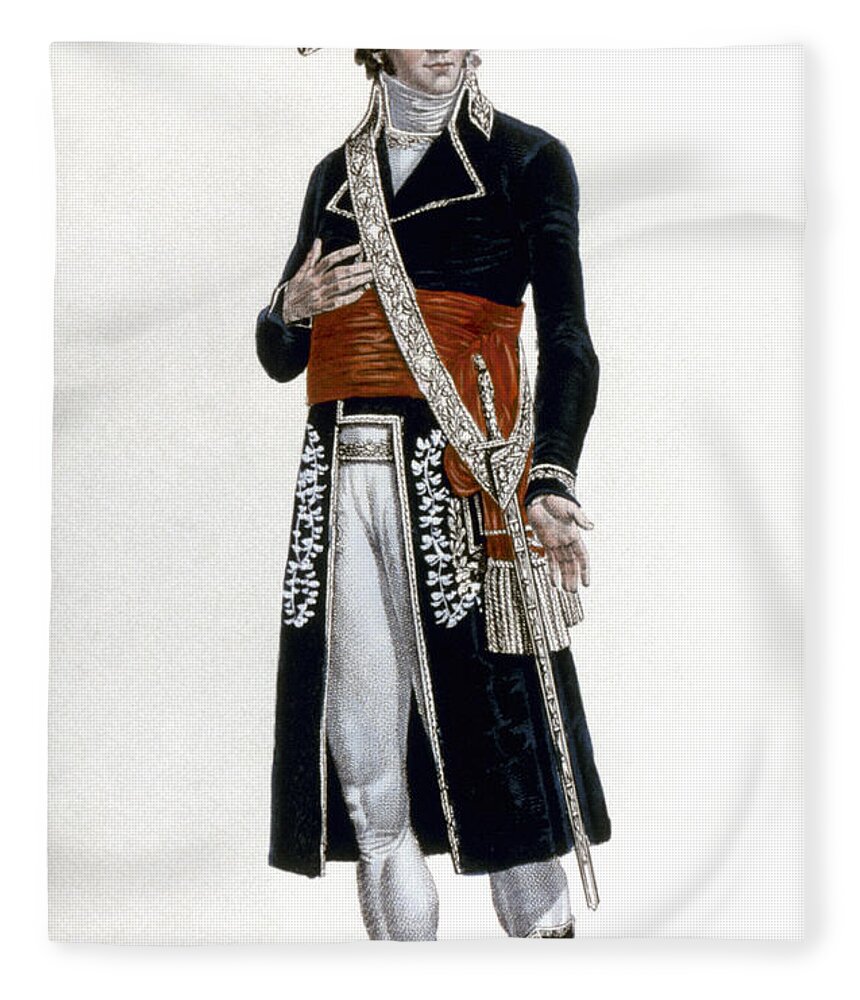 1800 Fleece Blanket featuring the photograph FRENCH REV: PREFECT, c1800 by Granger