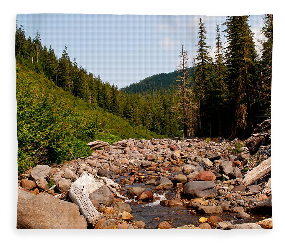 Mt. Rainier National Park Fleece Blanket featuring the photograph Great Northwest by Tikvah's Hope