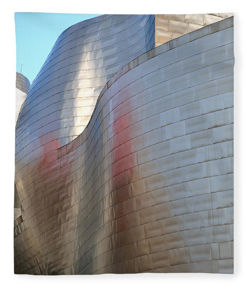 Guggenheim Fleece Blanket featuring the photograph Guggenheim Museum Bilbao - 2 #2 by RicardMN Photography