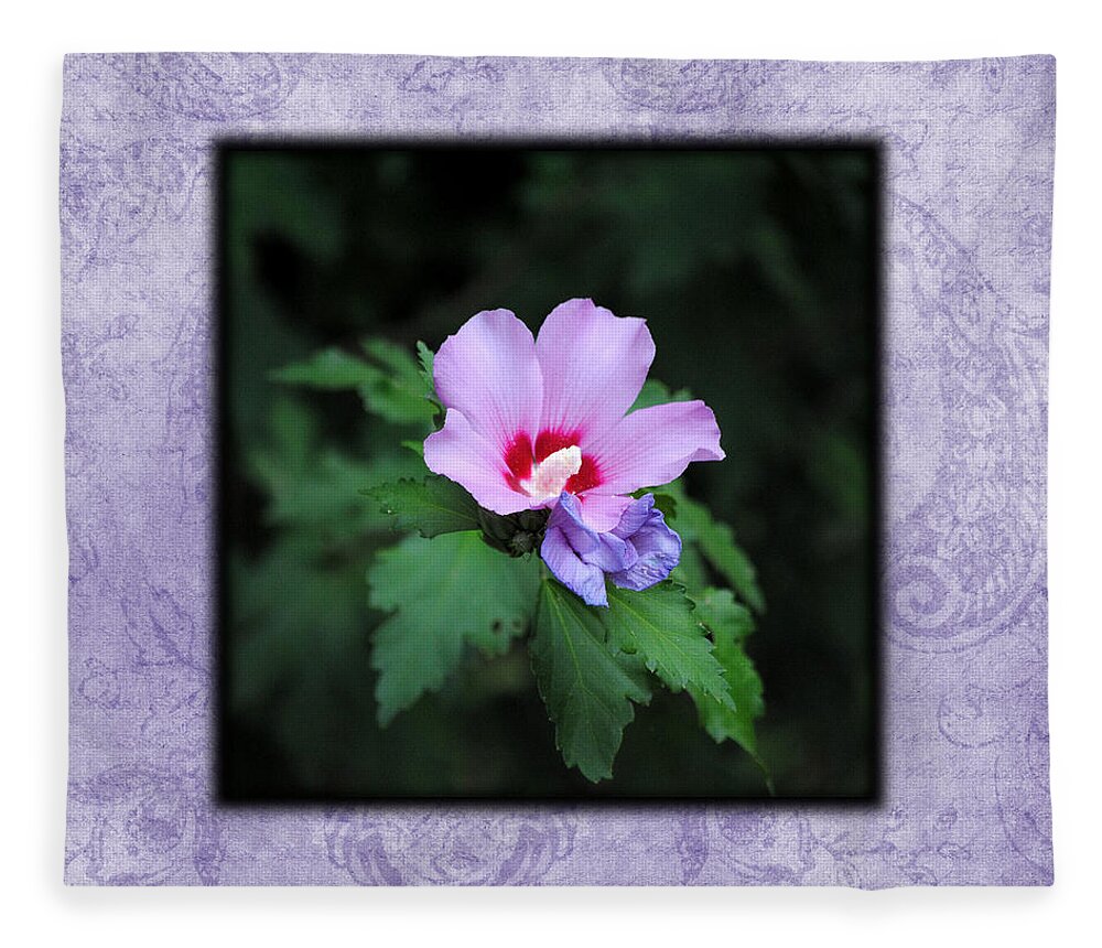 Hibiscus Fleece Blanket featuring the photograph Hibiscus I Photo Square by Jai Johnson