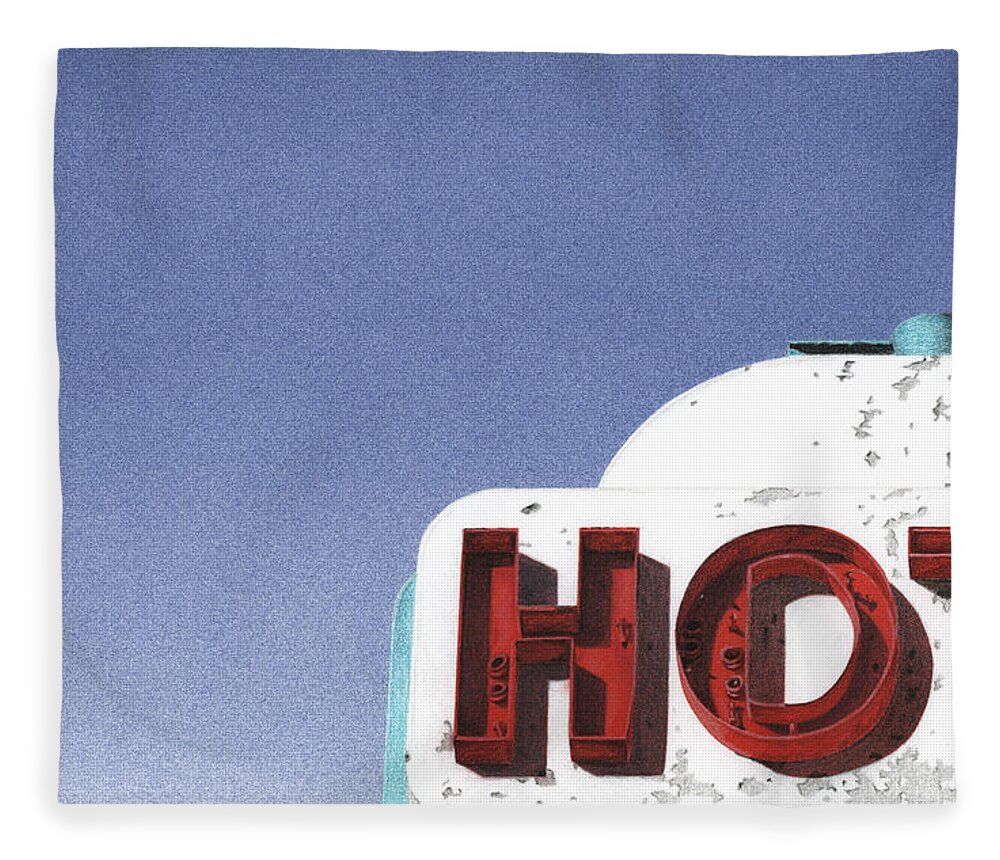 Photrealism Fleece Blanket featuring the drawing Hot by Rob De Vries