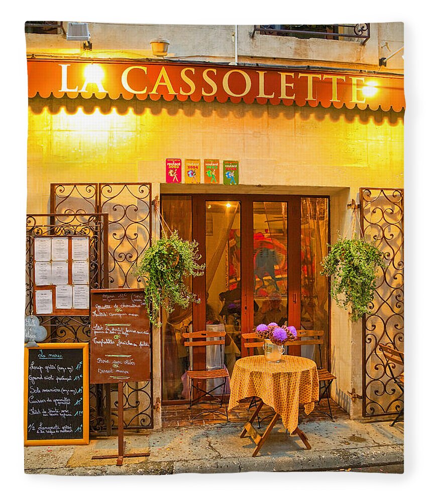 St. Fleece Blanket featuring the photograph La Cassolette St Remy de Provence by Fred J Lord