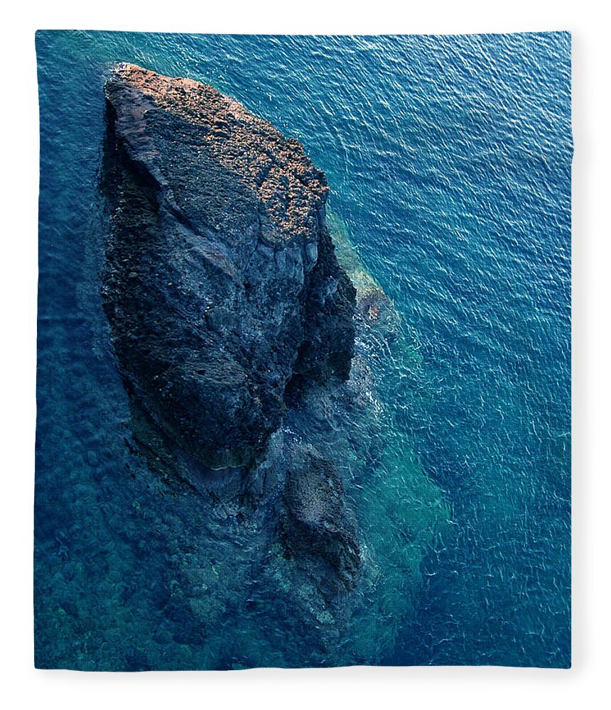 Colette Fleece Blanket featuring the photograph Little island near Naxos Greece by Colette V Hera Guggenheim