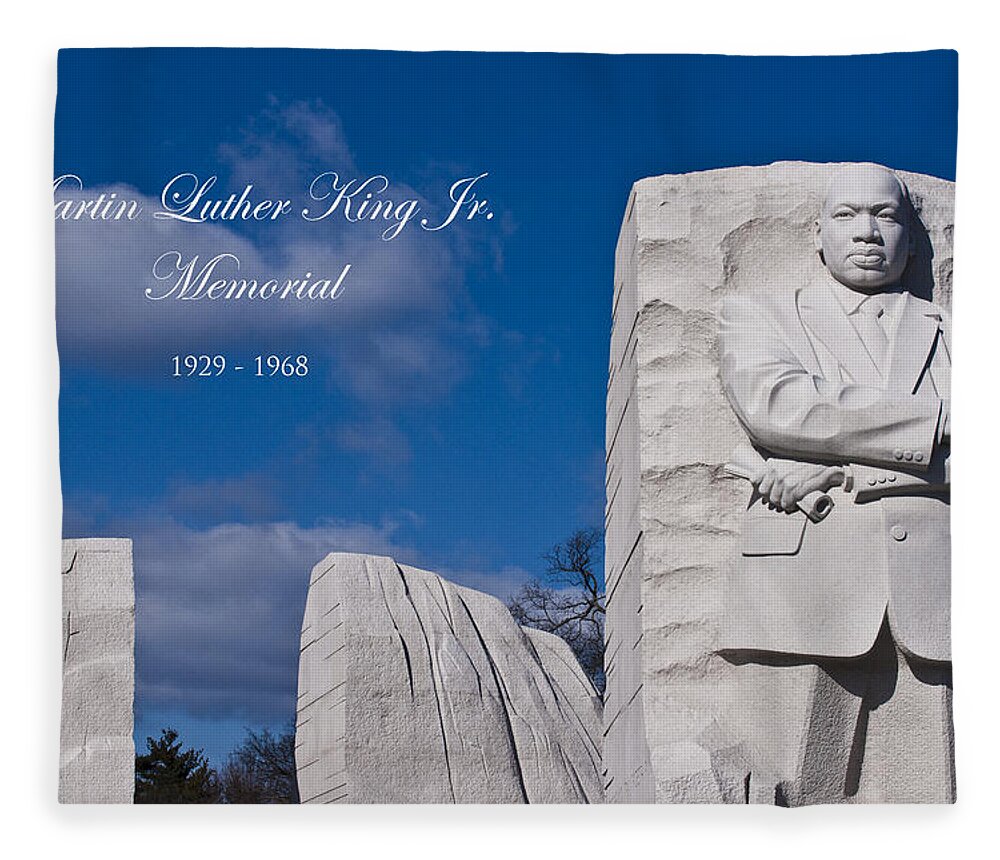 Martin Luther King Jr Fleece Blanket featuring the photograph Martin Luther King Jr Memorial by Theodore Jones