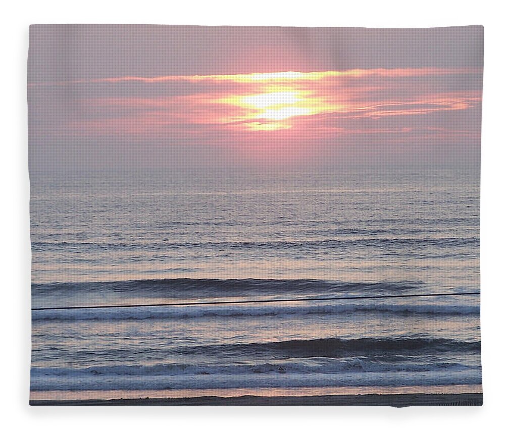 Sunrise Fleece Blanket featuring the photograph Peace And Serenity by Kim Galluzzo