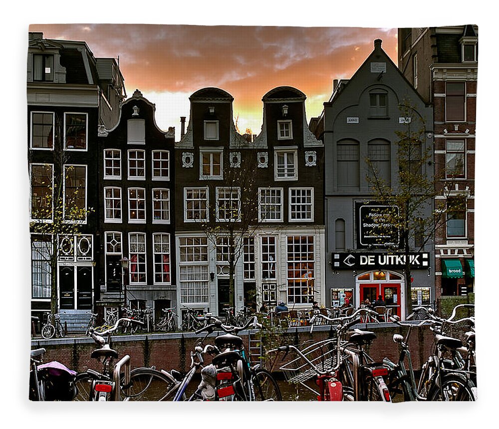 Holland Amsterdam Fleece Blanket featuring the photograph Prinsengracht 458. Amsterdam by Juan Carlos Ferro Duque