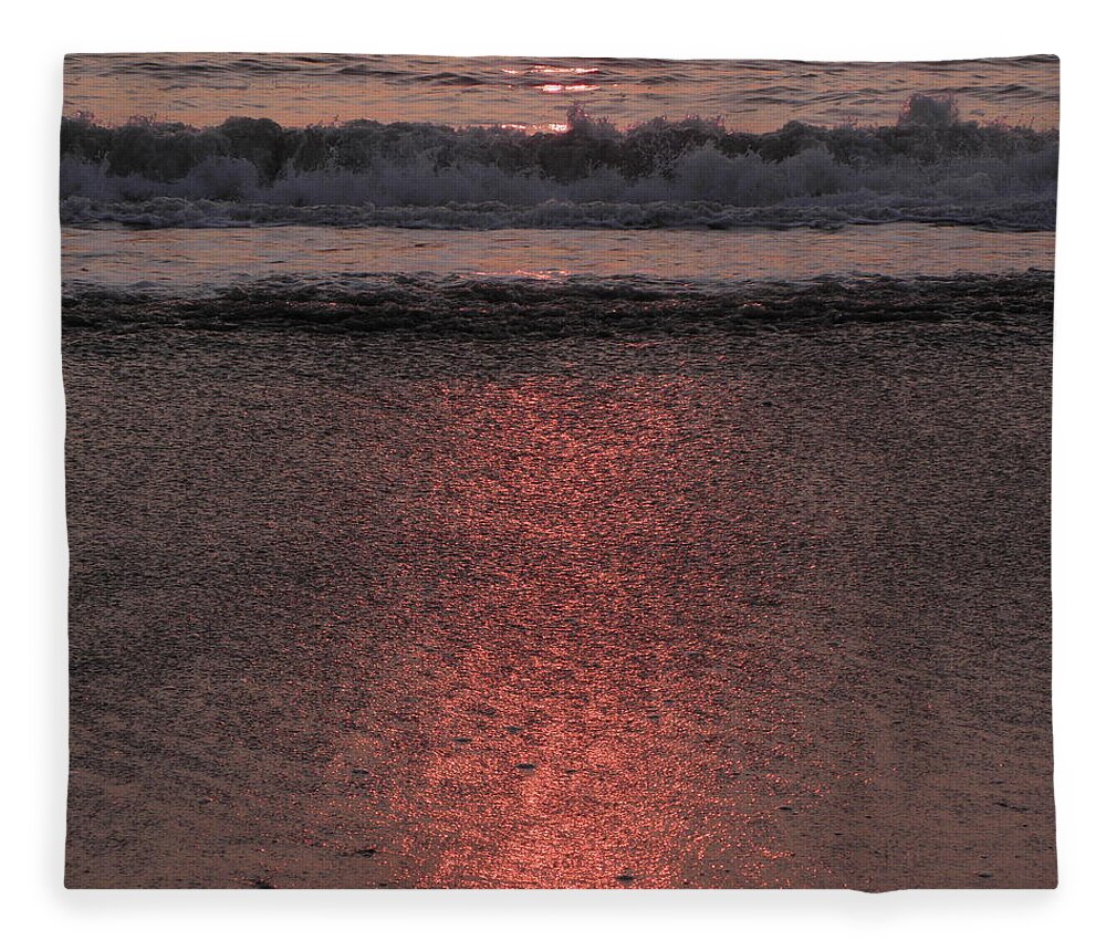 Reflective Fleece Blanket featuring the photograph Reflective Ripples by Kim Galluzzo