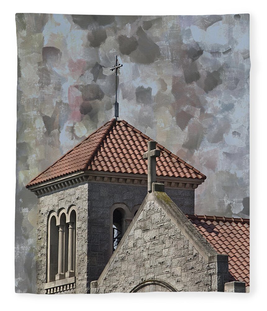 Church Fleece Blanket featuring the photograph Rome In Reading by Trish Tritz