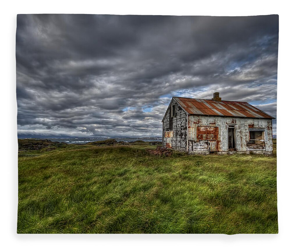Abandoned Fleece Blanket featuring the photograph Rust In Peace by Evelina Kremsdorf