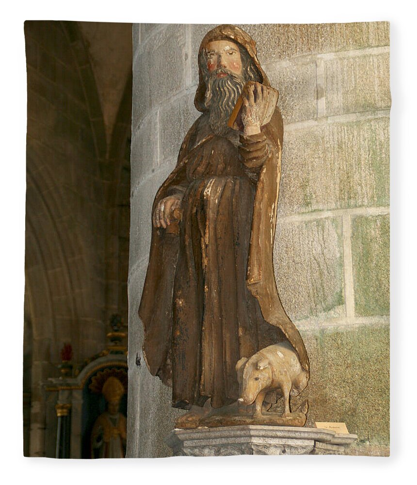 Saint Fleece Blanket featuring the photograph Saint Anthony by Diana Haronis