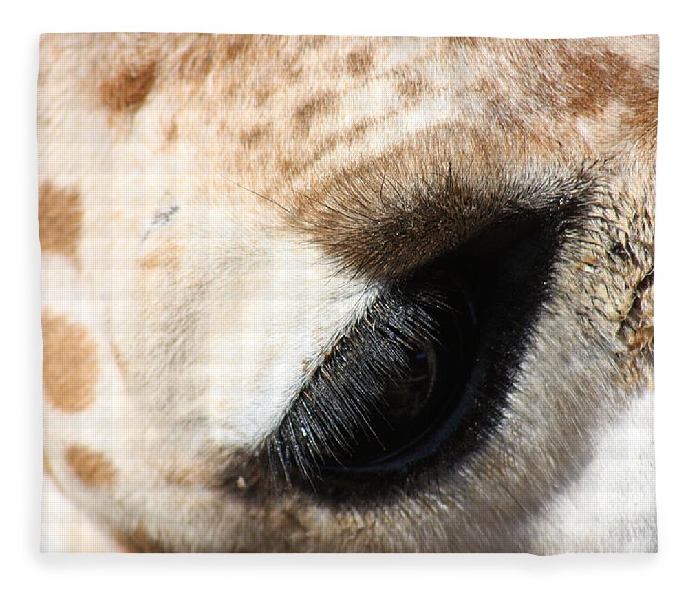 Eye Fleece Blanket featuring the photograph Says So Much by Kim Galluzzo