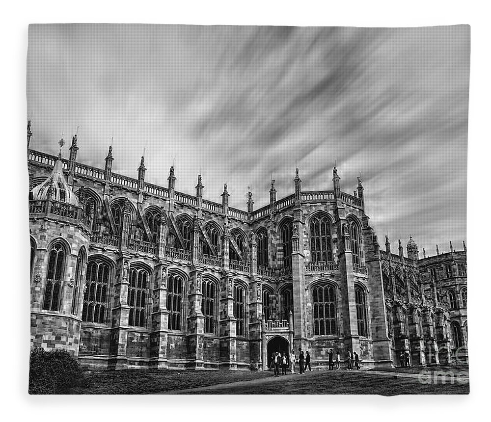 Yhun Suarez Fleece Blanket featuring the photograph St George's Chapel - Windsor by Yhun Suarez