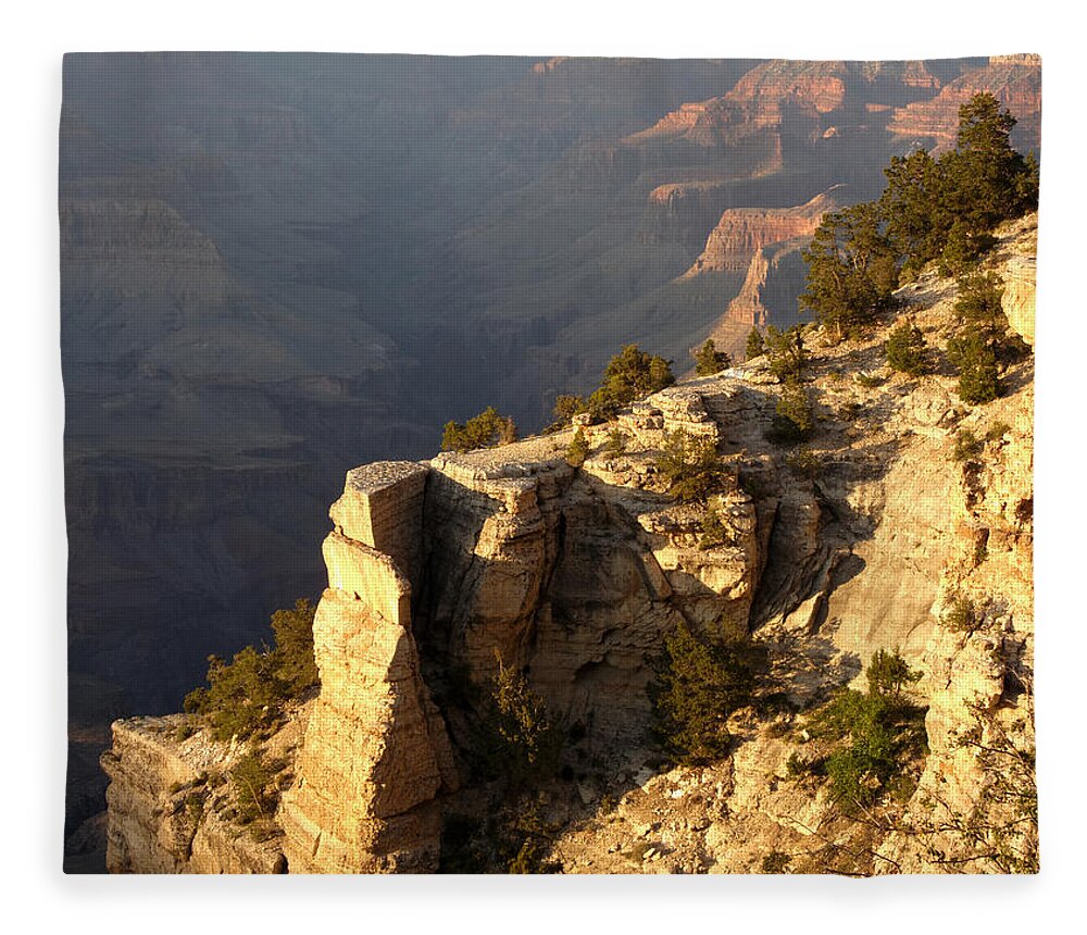 Grand Canyon Fleece Blanket featuring the photograph Sunset At The Grand Canyon V by Julie Niemela