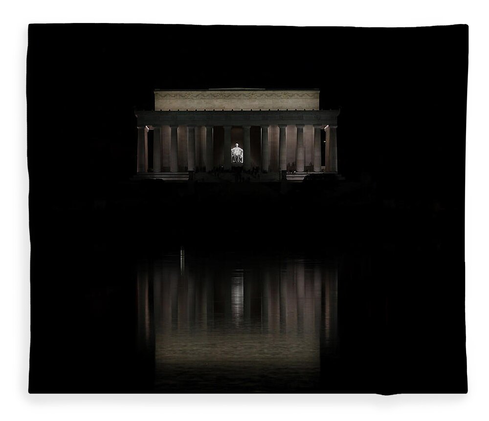 Washington Dc Monument Fleece Blanket featuring the photograph The Lincoln Memorial by Kim Hojnacki