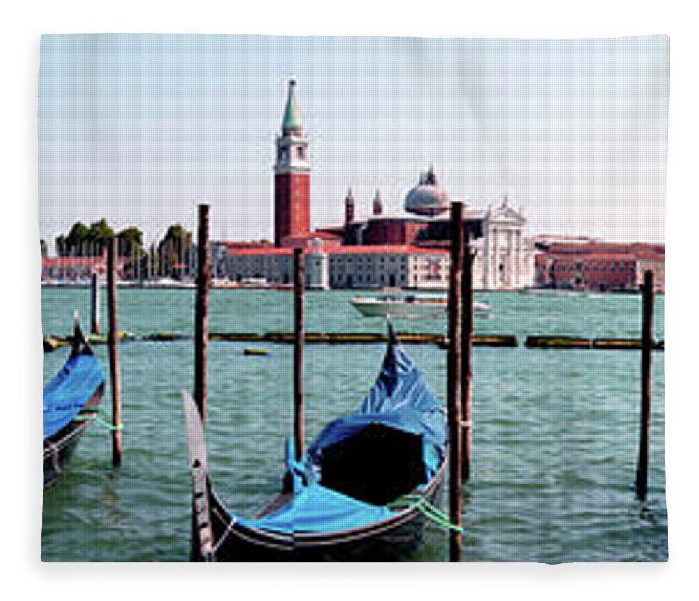 Venice Fleece Blanket featuring the photograph Venenzia by La Dolce Vita
