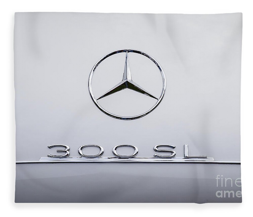 Mercedes Benz Fleece Blanket featuring the photograph 300 Sl by Dennis Hedberg