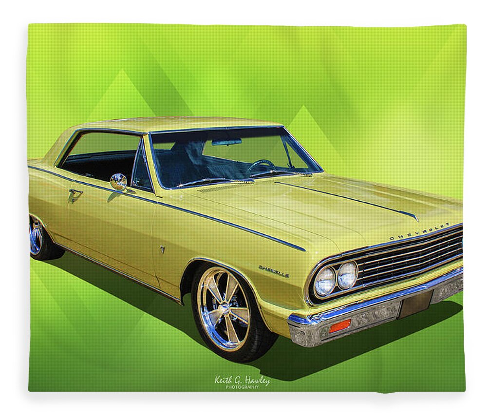 Car Fleece Blanket featuring the photograph 64 Chevelle #1 by Keith Hawley