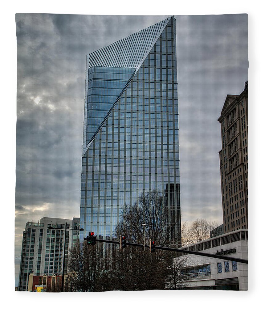 Building Fleece Blanket featuring the photograph Atlanta Highrise #1 by Brett Engle