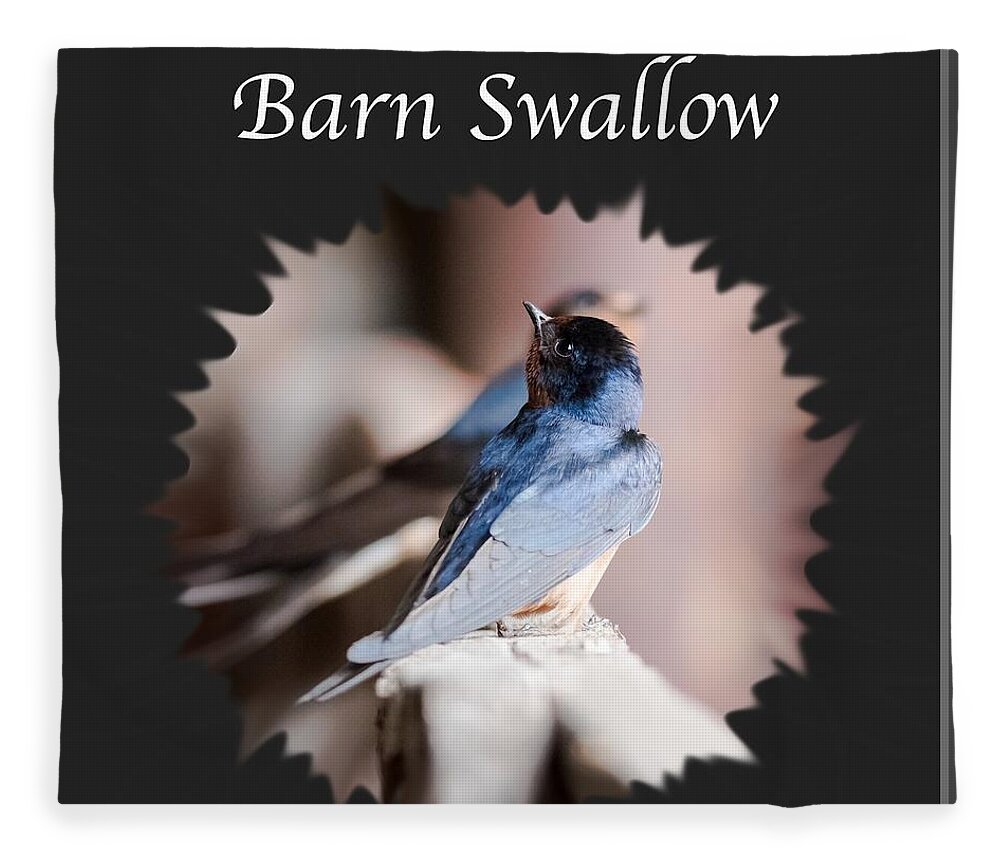 Barn Swallow Fleece Blanket featuring the photograph Barn Swallow by Holden The Moment