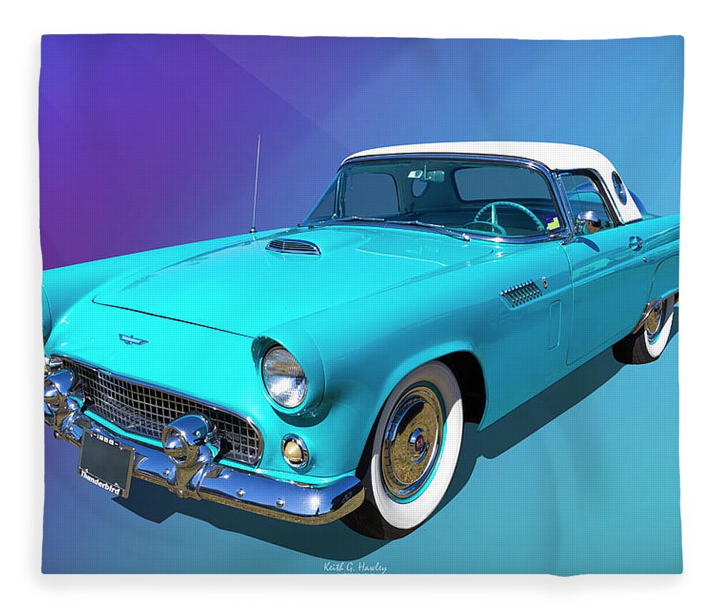 Car Fleece Blanket featuring the photograph Blue Bird #1 by Keith Hawley
