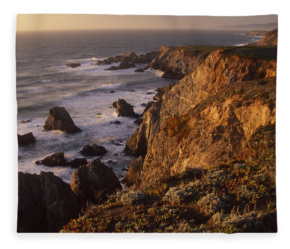 Bodega Head Fleece Blanket featuring the photograph Bodega Head #2 by Soli Deo Gloria Wilderness And Wildlife Photography