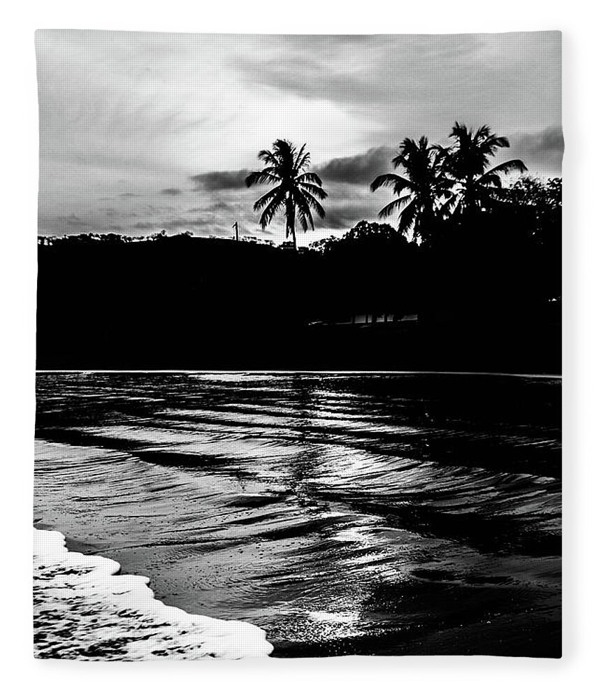 Costa Rica Fleece Blanket featuring the photograph Coast of Eden #1 by D Justin Johns