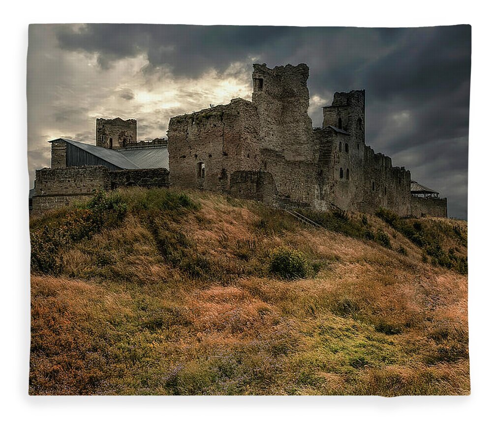Castle Fleece Blanket featuring the photograph Forgotten Castle #1 by Jaroslaw Blaminsky