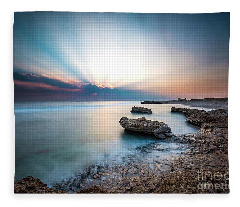 Africa Fleece Blanket featuring the photograph Good Morning Red Sea by Hannes Cmarits