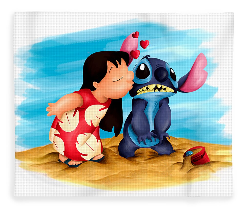 Lilo And Stitch Fleece Blanket For Sale By Jelly Vista