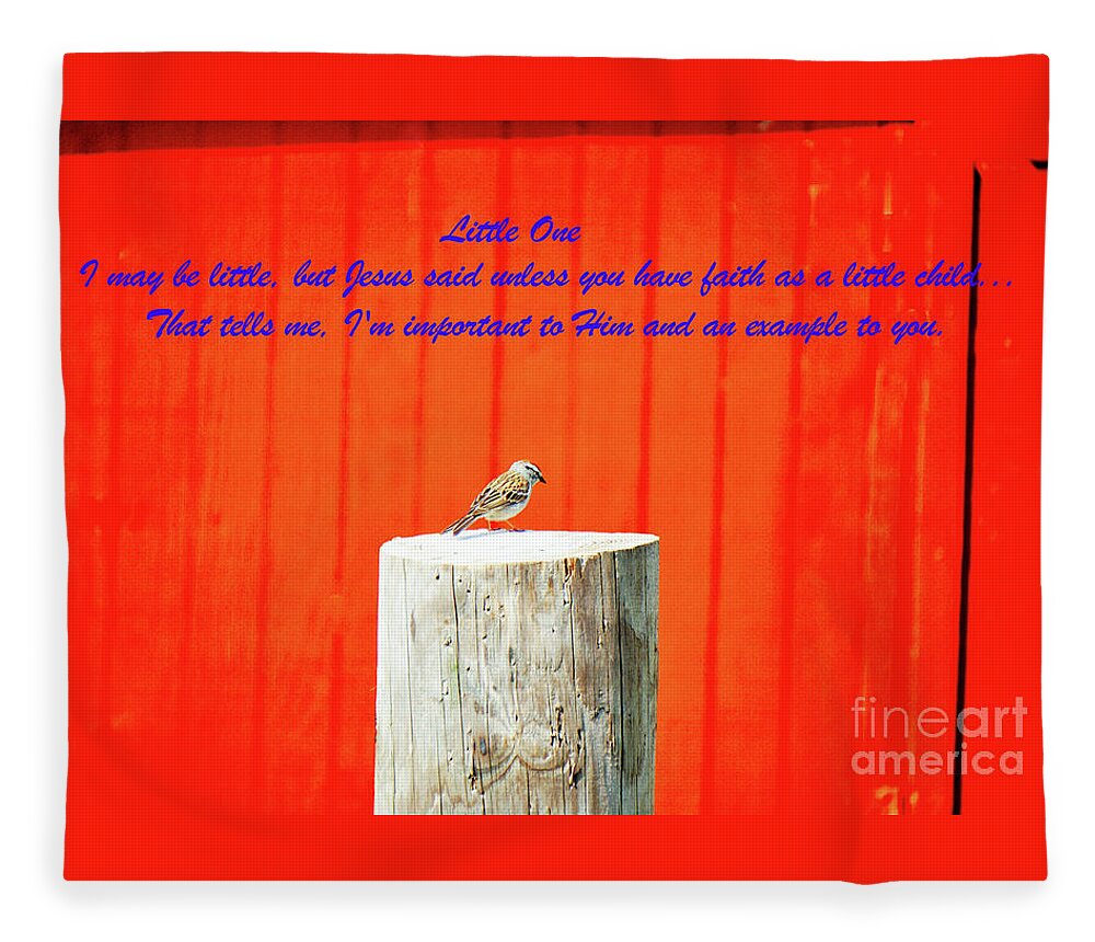 Bird Fleece Blanket featuring the photograph Little One by Merle Grenz