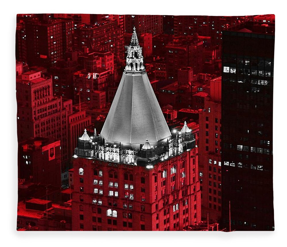 New York Life Building Fleece Blanket featuring the photograph New York Life Building #1 by Marianna Mills