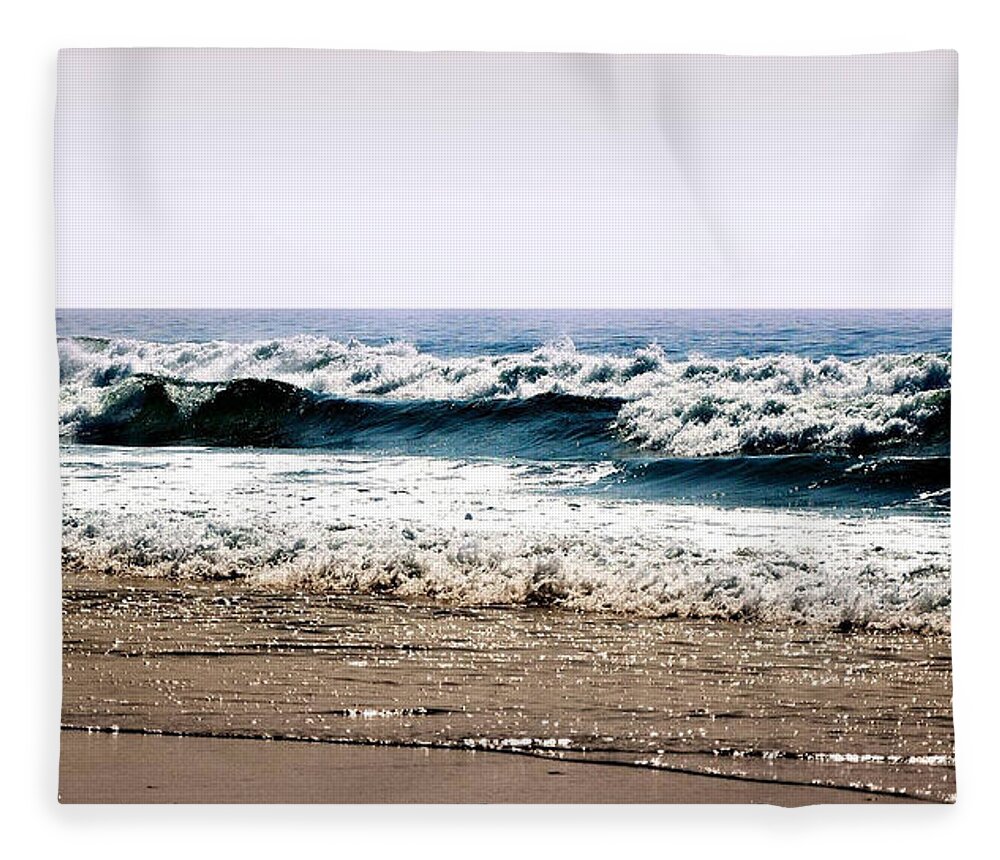 Ocean Fleece Blanket featuring the photograph Ocean #1 by Mariel Mcmeeking