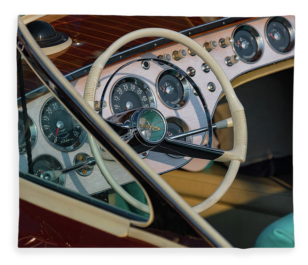 H2omark Fleece Blanket featuring the photograph Riva Classic #1 by Steven Lapkin