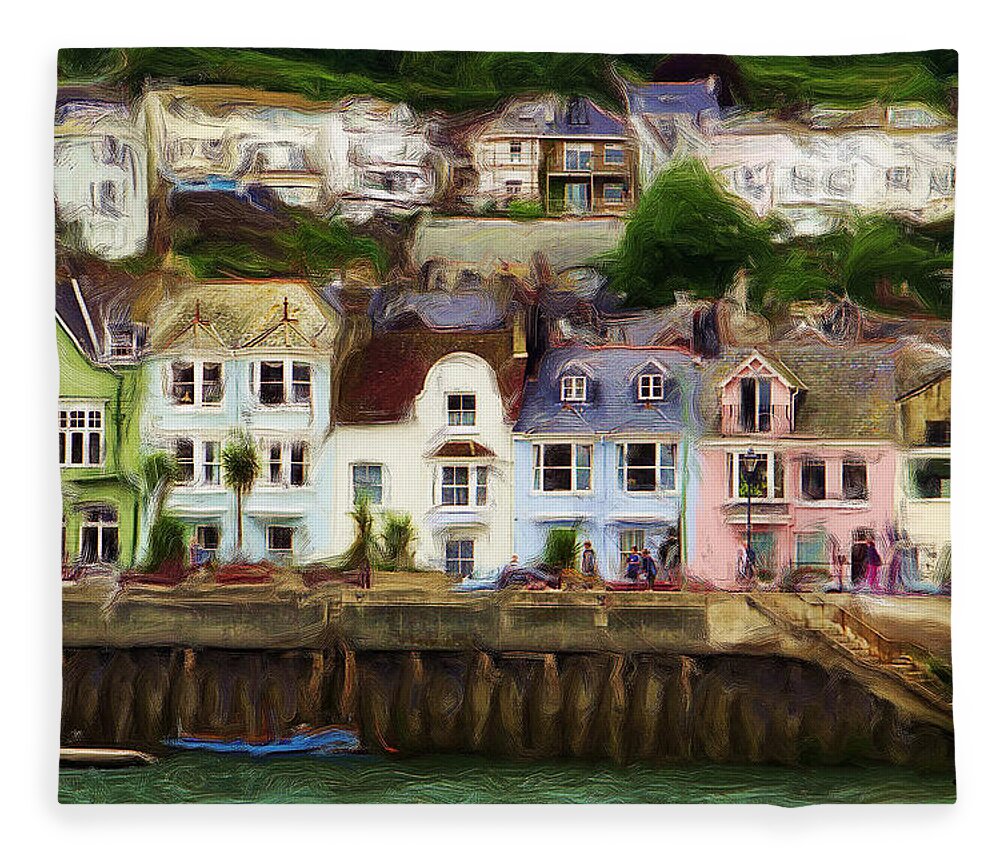 St. Mawes Fleece Blanket featuring the photograph St. Mawes Dreamscape by Peggy Dietz