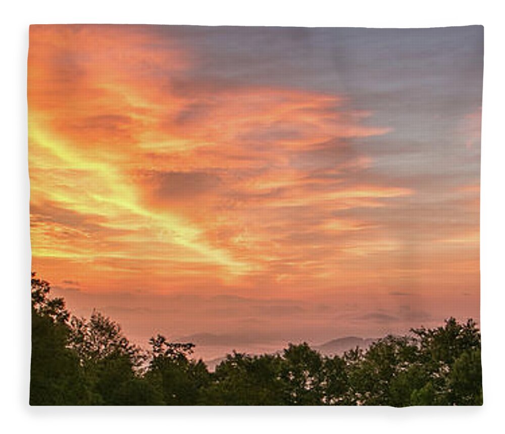 Sunrise Fleece Blanket featuring the photograph Sunrise July 22 2015 by D K Wall