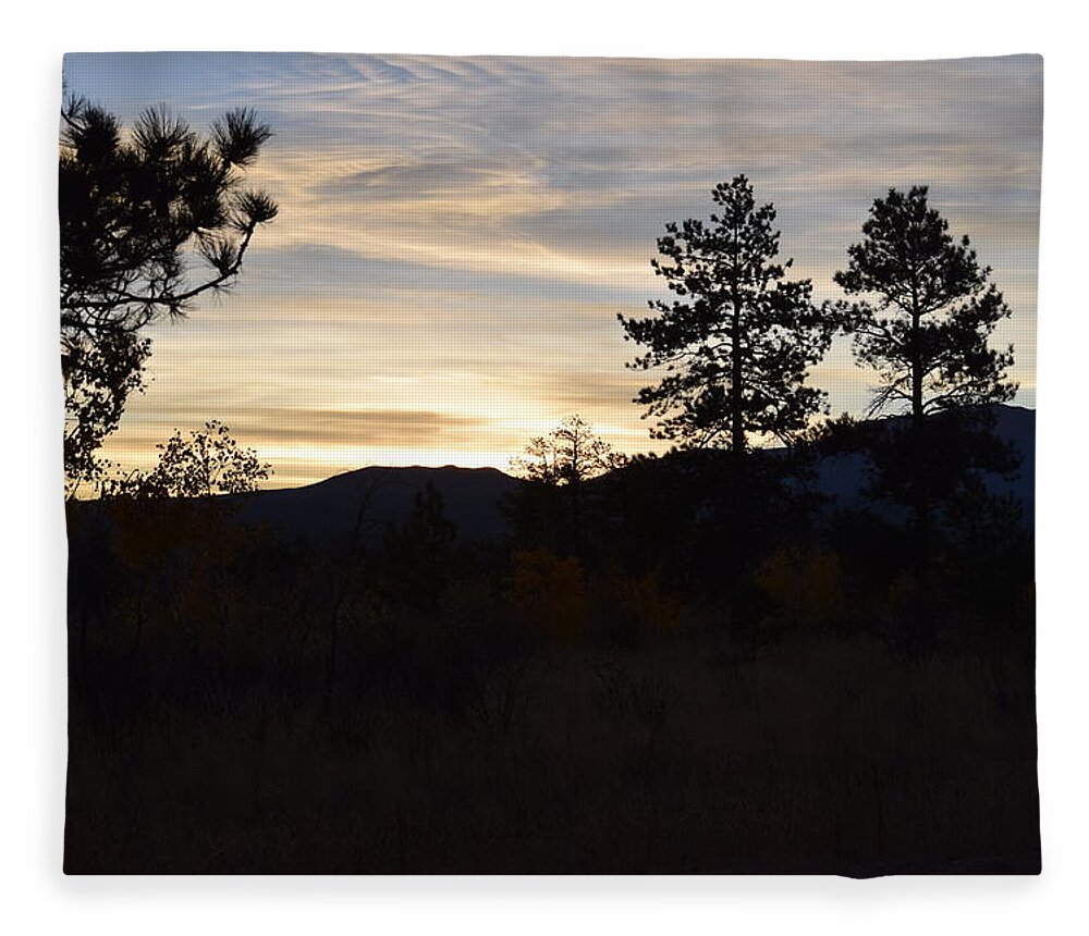 Berg Fleece Blanket featuring the photograph Sunrise Back Country CO #4 by Margarethe Binkley