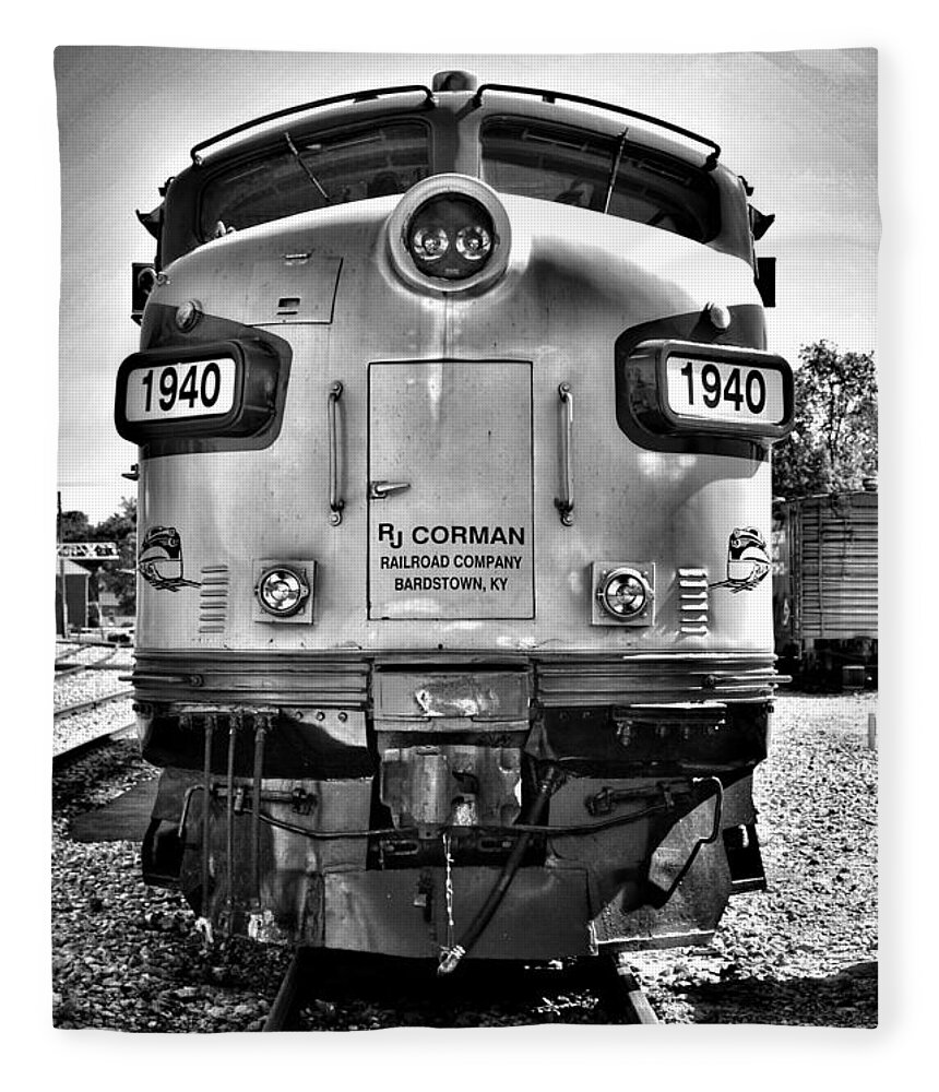 Train Fleece Blanket featuring the photograph 1940 Train by Joseph Caban