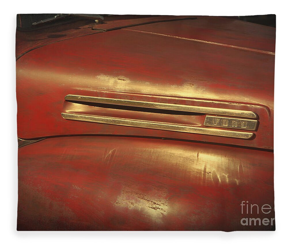 1949 Ford Fleece Blanket featuring the photograph 1949 Ford Pickup Truck #4 by George Robinson
