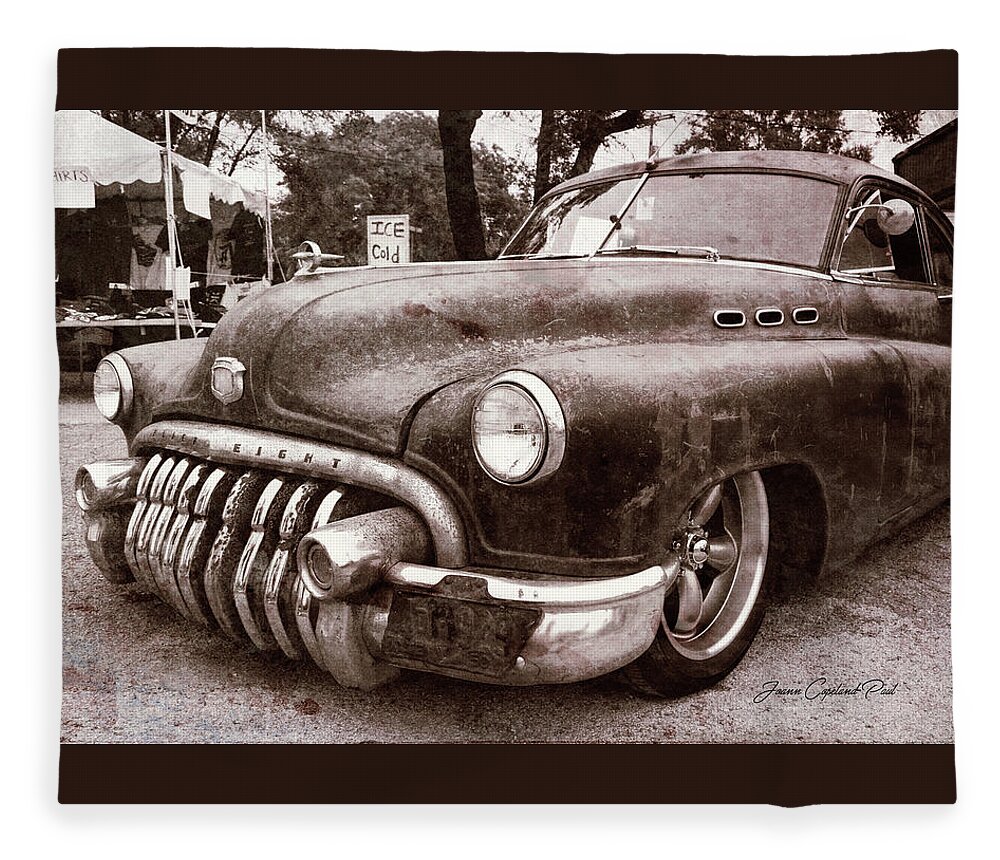 Special Fleece Blanket featuring the photograph 1950 Buick Special Jetback Deluxe by Joann Copeland-Paul