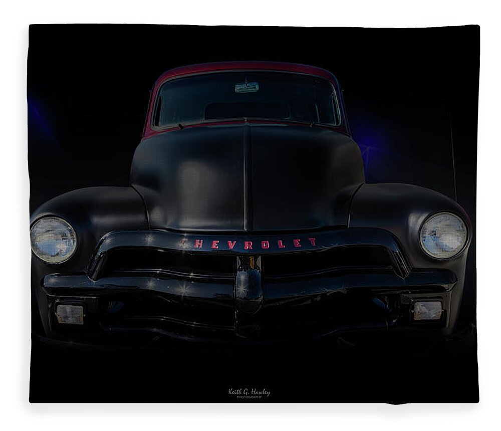 Pickup Fleece Blanket featuring the photograph 1954 Pickup by Keith Hawley