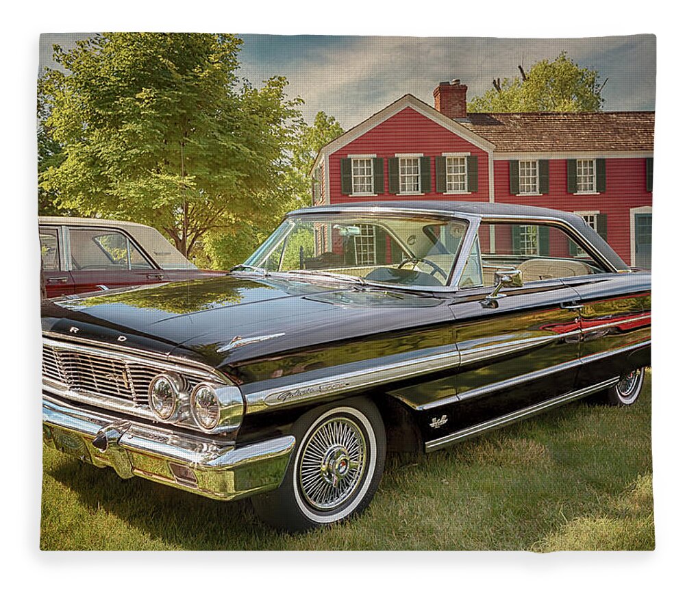 Ford Fleece Blanket featuring the photograph 1964 Ford Galaxie 500 XL by Susan Rissi Tregoning
