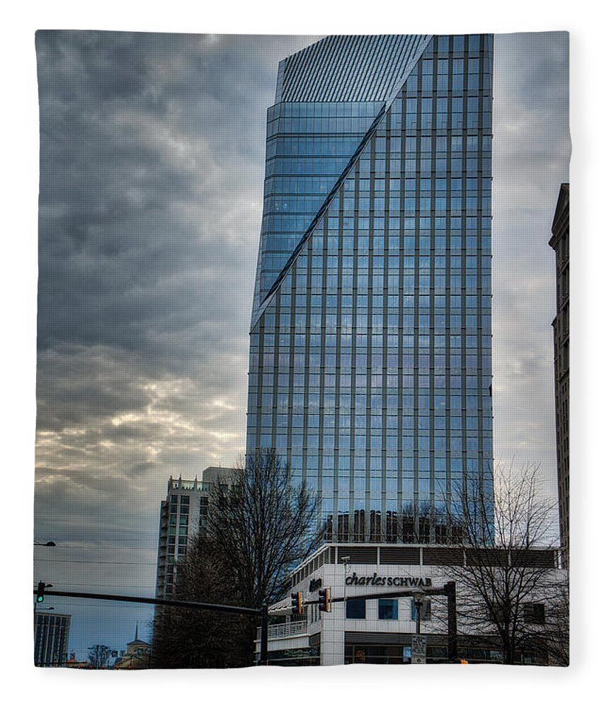 Building Fleece Blanket featuring the photograph Atlanta Highrise #2 by Brett Engle