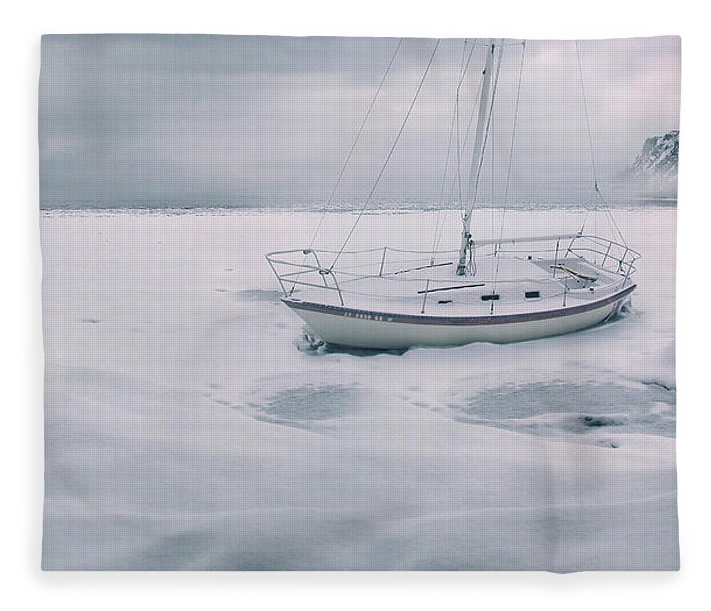 Snow Fleece Blanket featuring the photograph Memories of seasons past #2 by John Poon