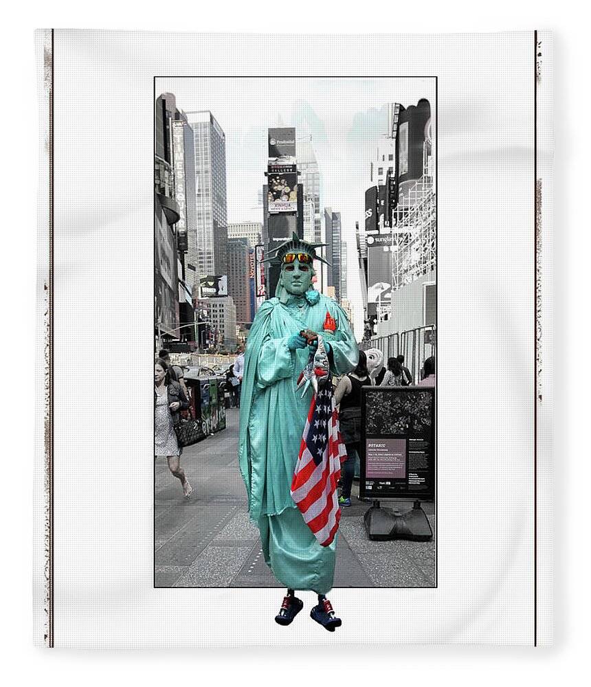 Statue Of Liberty Fleece Blanket featuring the photograph New York City #2 by Jackson Pearson