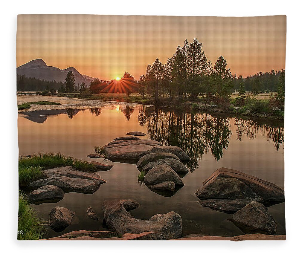 2018 Calendar Fleece Blanket featuring the photograph 2018 Yosemite Calendar August by Bill Roberts