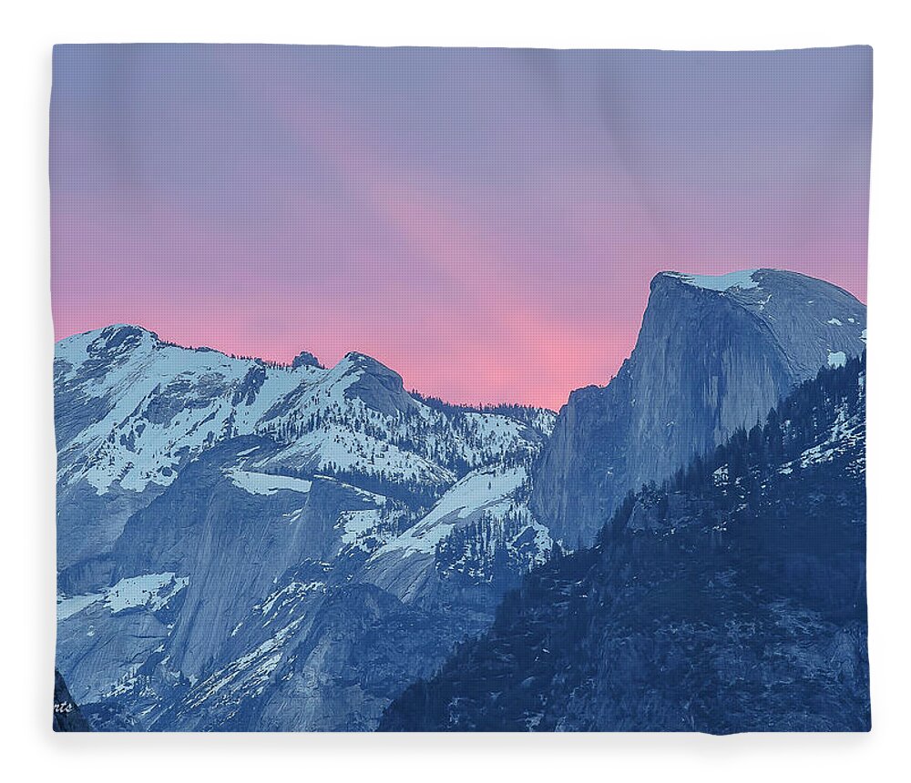 2018 Calendar Fleece Blanket featuring the photograph 2018 Yosemite Calendar January by Bill Roberts