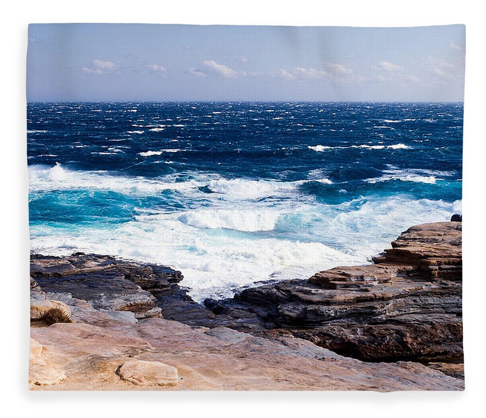 Ocean Fleece Blanket featuring the photograph Ocean #24 by Mariel Mcmeeking
