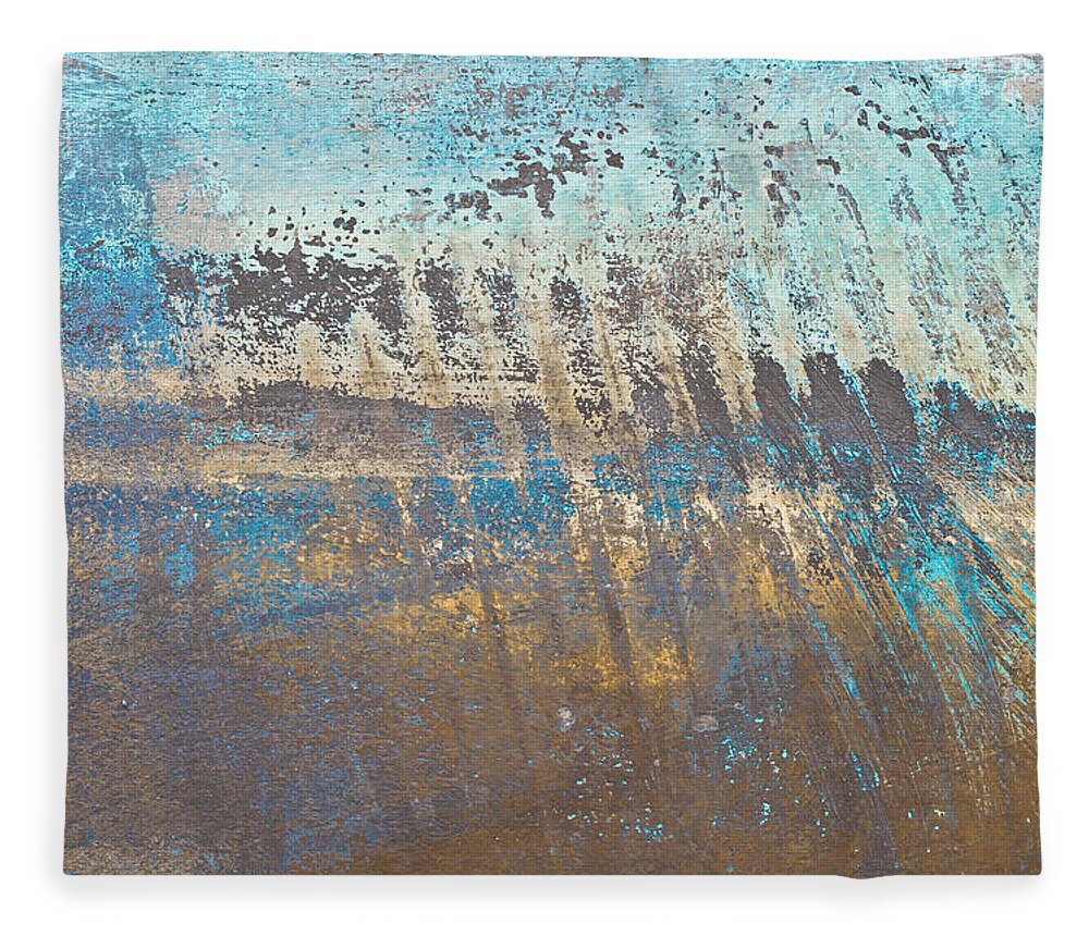 Abandoned Fleece Blanket featuring the photograph Metal background #28 by Tom Gowanlock