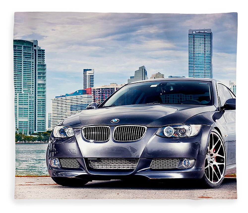 Bmw Fleece Blanket featuring the photograph Bmw #3 by Jackie Russo