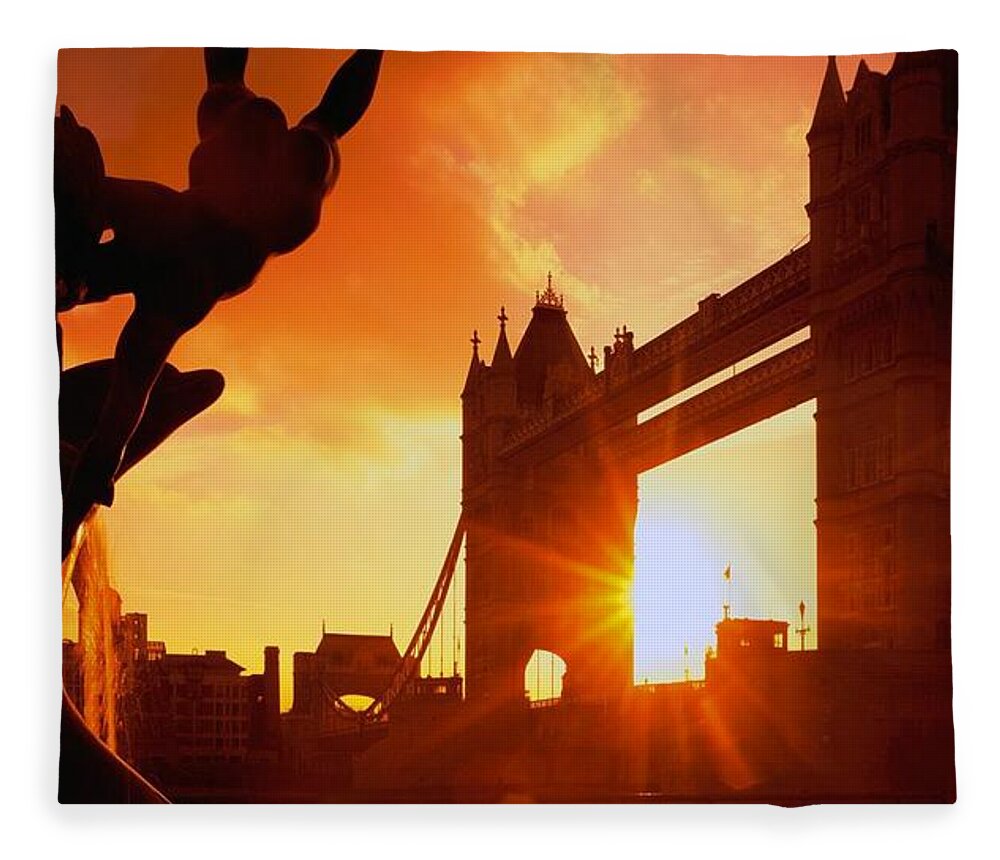 Tower Bridge Fleece Blanket featuring the photograph Tower Bridge #3 by Jackie Russo